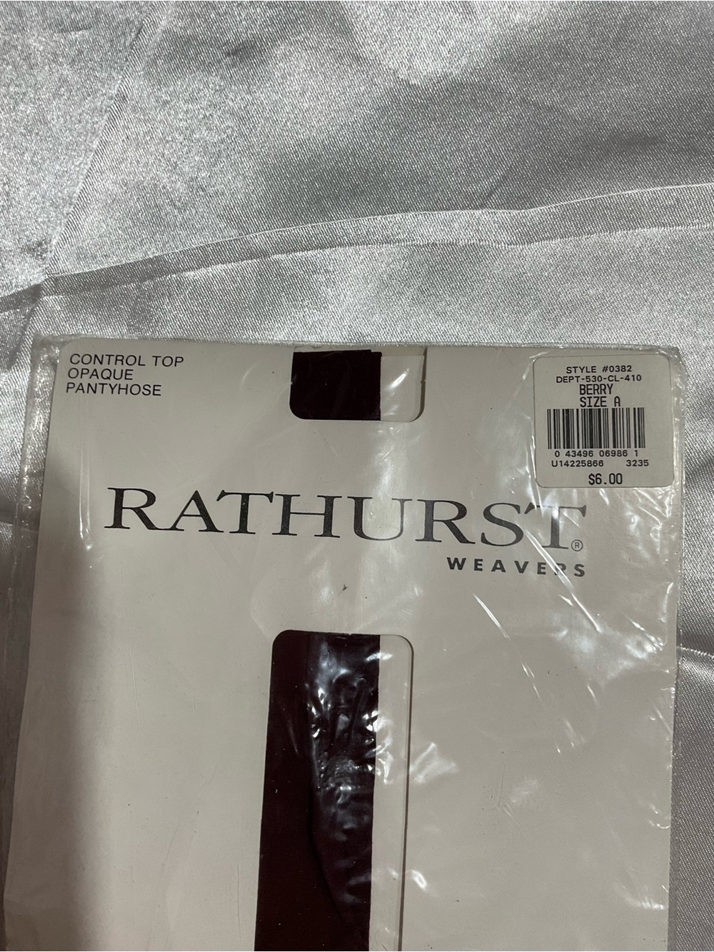 Rathurst Weavers Control Top Opaque Pantyhose - Berry